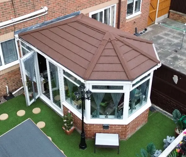 image of a conservatory built by design trade windows