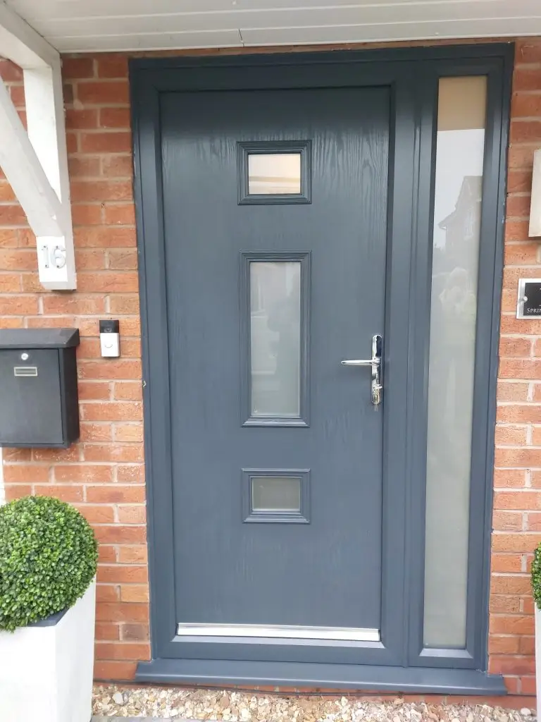 image of a grey composite door