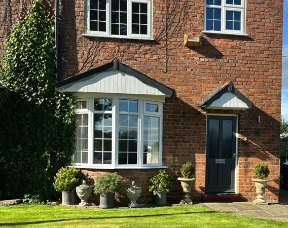 image of a house with newly installed upvc windows