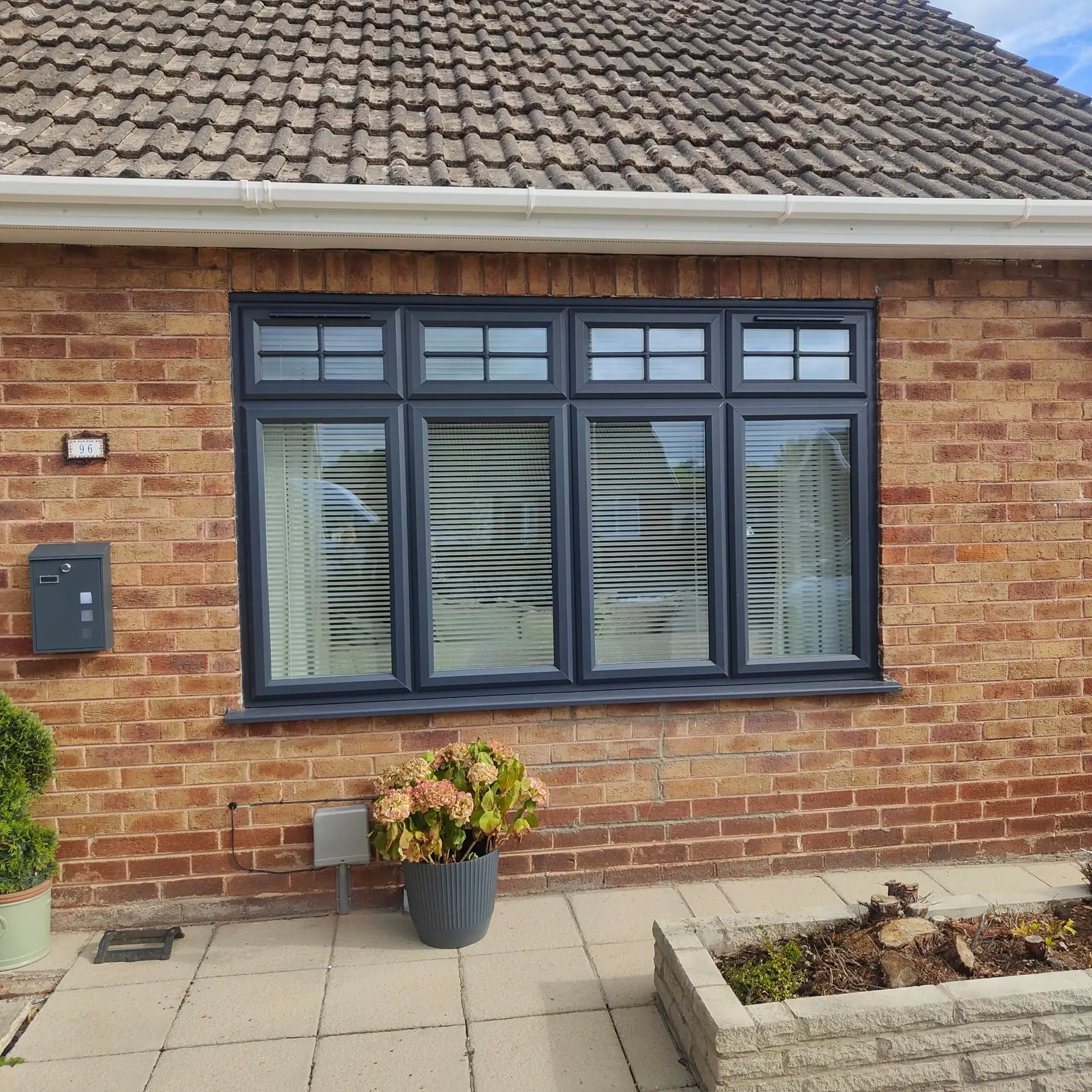 image of new windows finished in grey